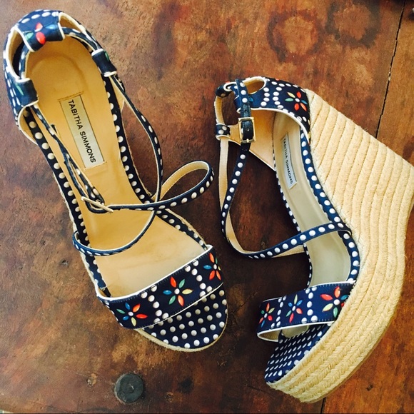 Last price! Tabitha Simmons Floral Espadrille - Picture 1 of 5